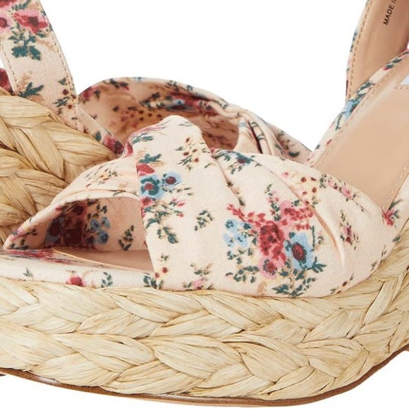 STEVE MADDEN Poloma Espadrille Platform Wedge Floral Sandal - Picture 6 of 6